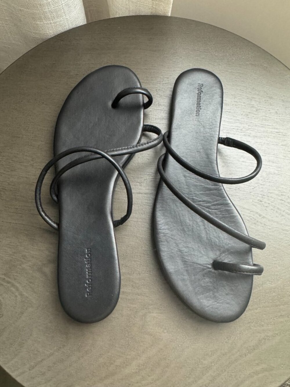 Reformation Ludo Toe Ring Strappy Flat Sandal - Picture 6 of 10